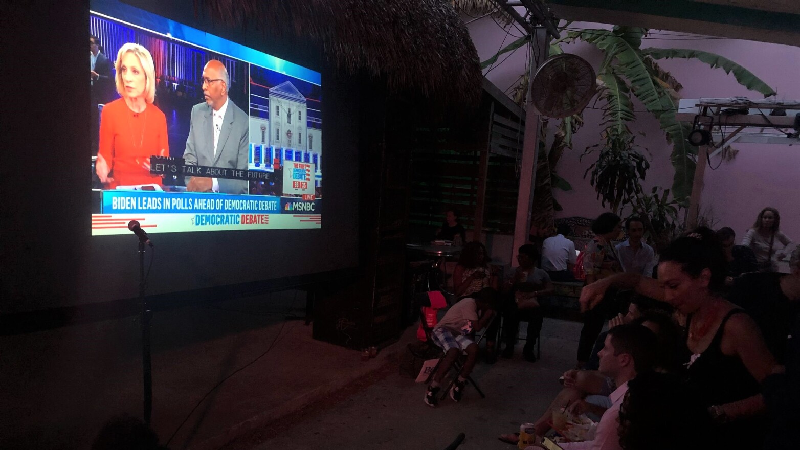 Debate watchers gathered Thursday night, June 27, 2019,  at Gramps in Miami's Wynwood neighborhood..